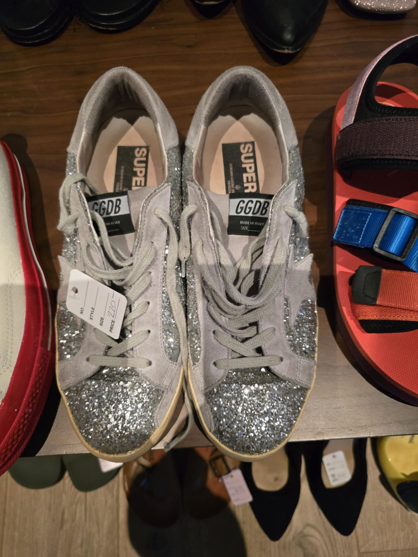 Golden Goose Silver Sneakers